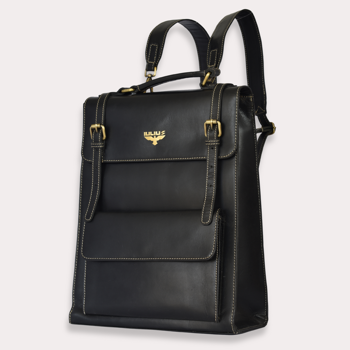 Mochila Executiva de Couro para Portáteis 15,6” – Estilo Business – IULIUS
