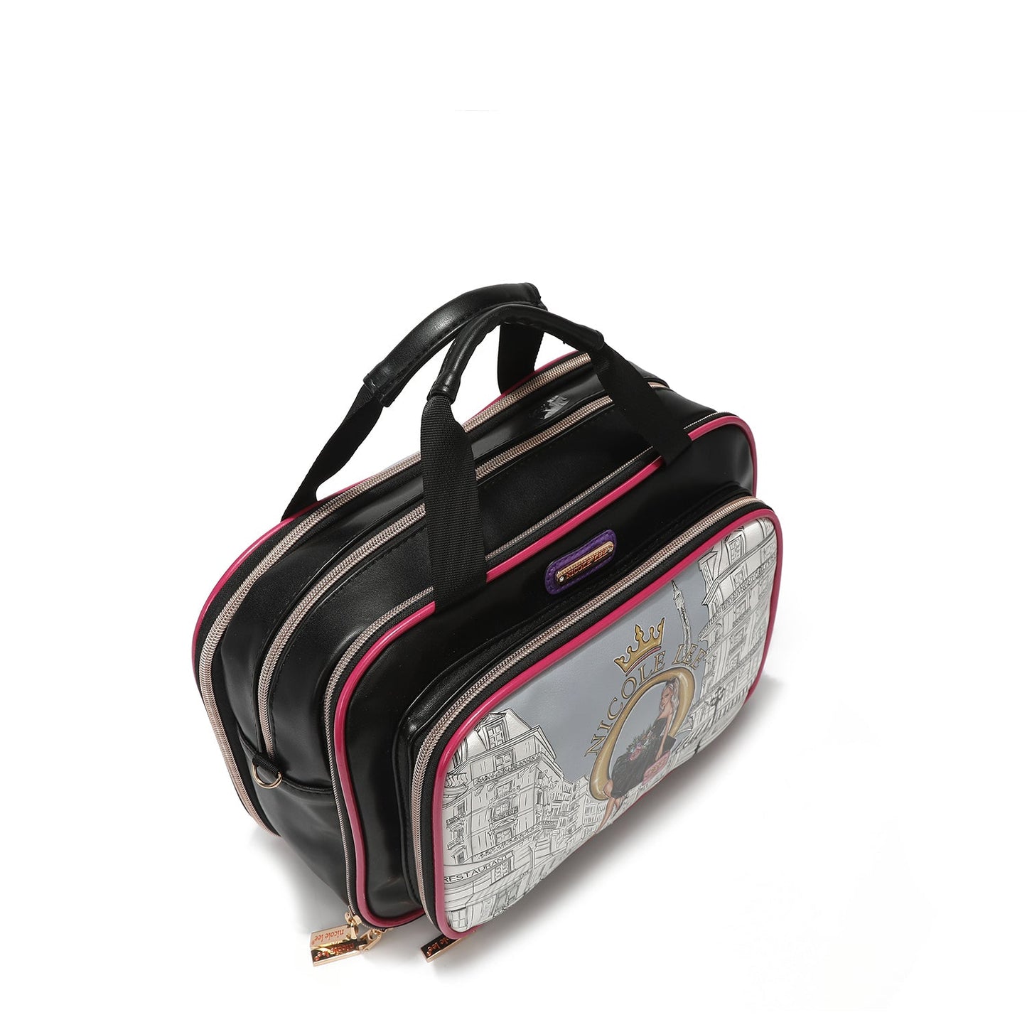 Bolso Cosmetiquero Multifuncional Nicole Lee: Glamour y Organización en Uno - Luna Bordada
