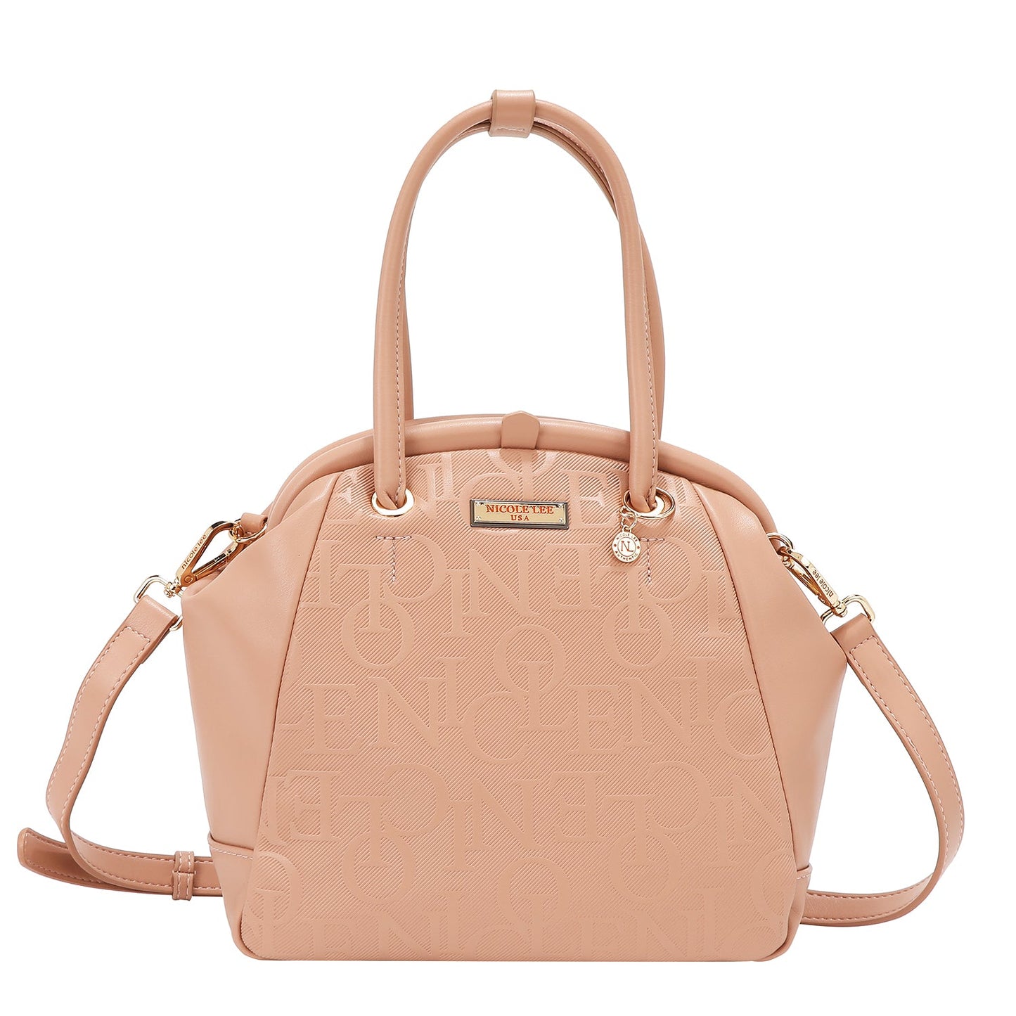 Bolso de Hombro Elegante Rosa con Marco en Relieve - Estilo y Versatilidad