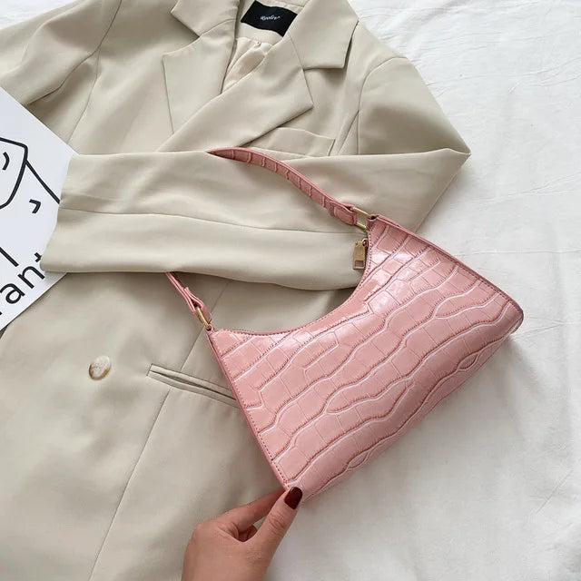 Bolso Croco Elegance para Mujer en Cuero PU | Bolso de Hombro y Bandolera