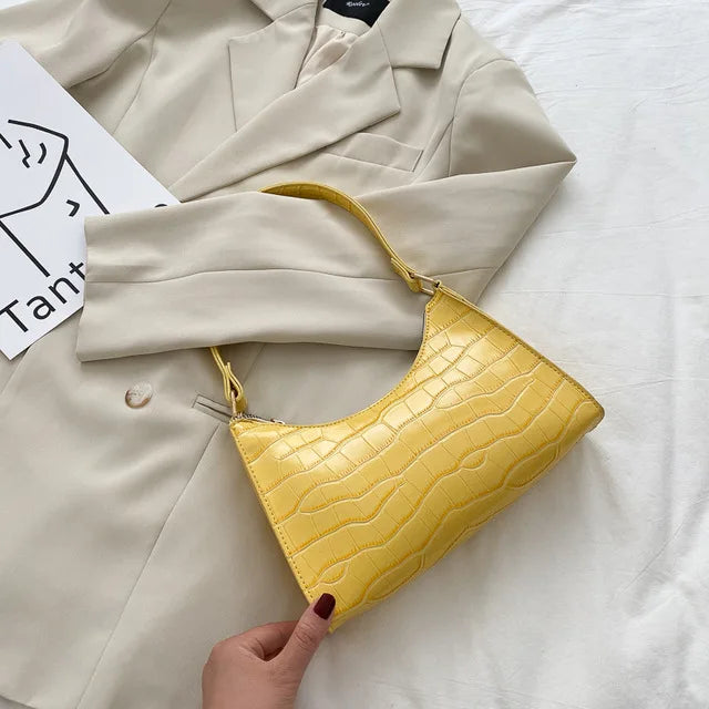 Bolso Croco Elegance para Mujer en Cuero PU | Bolso de Hombro y Bandolera