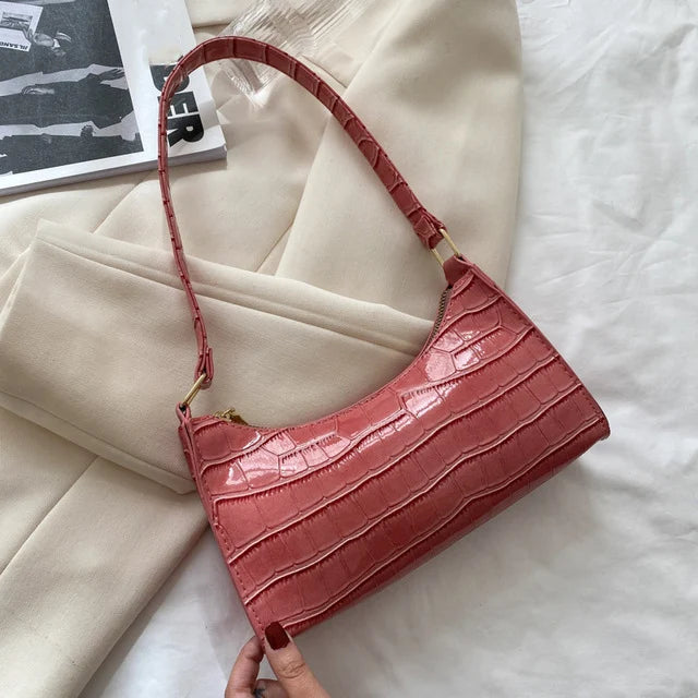 Bolso Croco Elegance para Mujer en Cuero PU | Bolso de Hombro y Bandolera