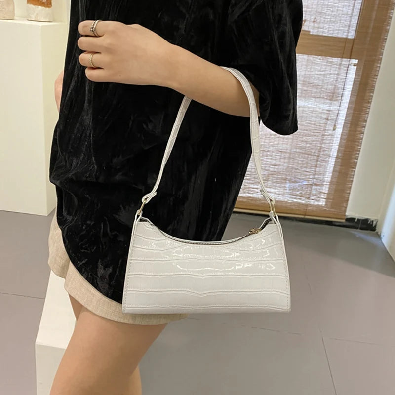 Bolso Croco Elegance para Mujer en Cuero PU | Bolso de Hombro y Bandolera