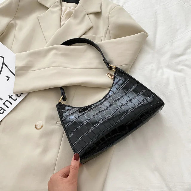 Bolso Croco Elegance para Mujer en Cuero PU | Bolso de Hombro y Bandolera