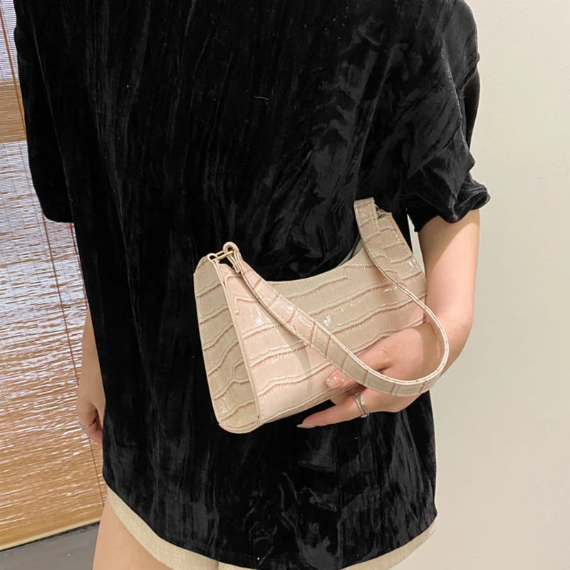 Bolso Croco Elegance para Mujer en Cuero PU | Bolso de Hombro y Bandolera