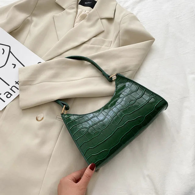 Bolso Croco Elegance para Mujer en Cuero PU | Bolso de Hombro y Bandolera