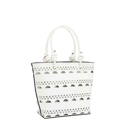 Sac cube à rivets argentés - Style et polyvalence pour chaque occasion