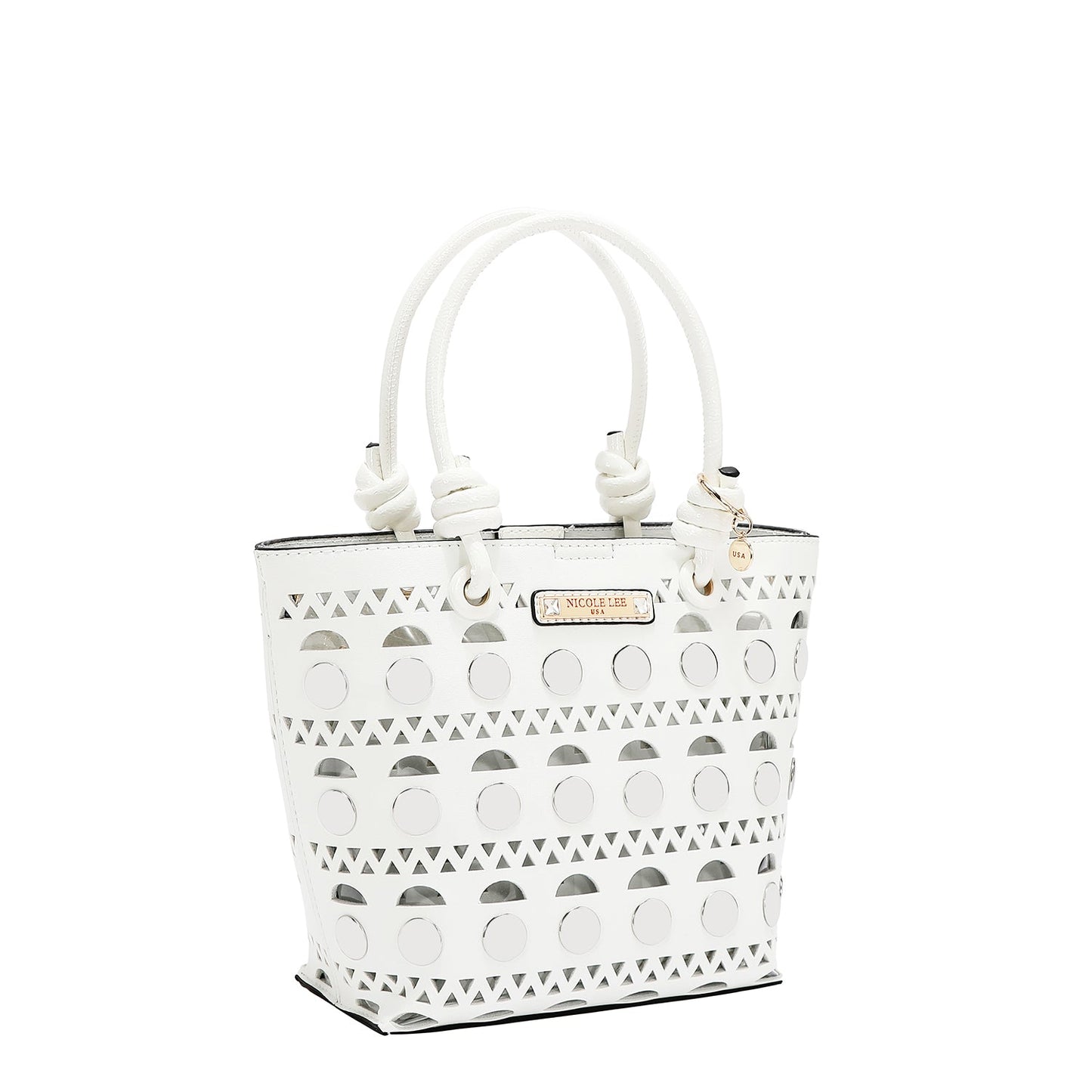 Bolso de Cubo con Remaches Plateados - Estilo y Versatilidad en Cada Ocasión