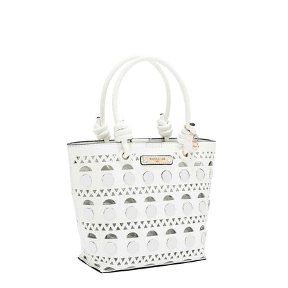 Sac cube à rivets argentés - Style et polyvalence pour chaque occasion