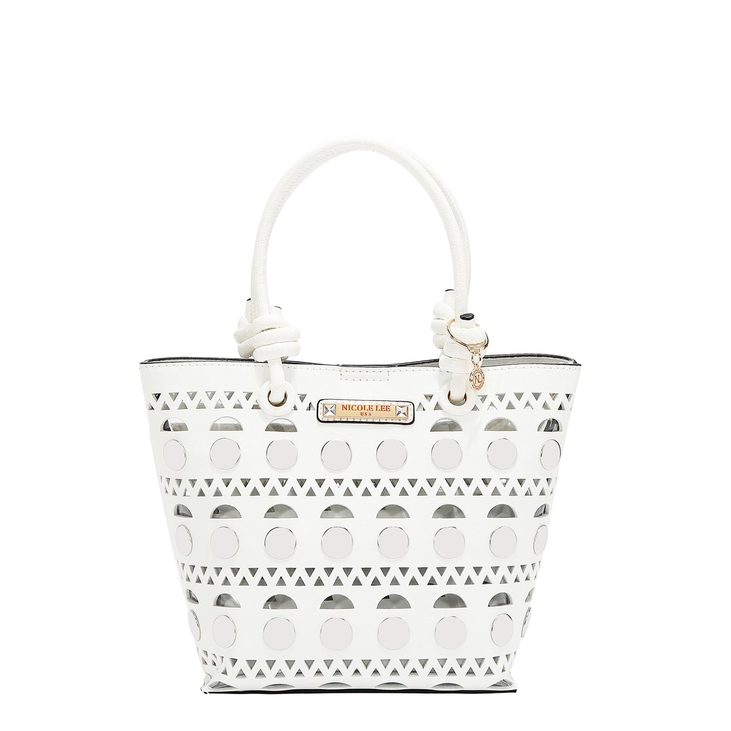 Bolso de Cubo con Remaches Plateados - Estilo y Versatilidad en Cada Ocasión