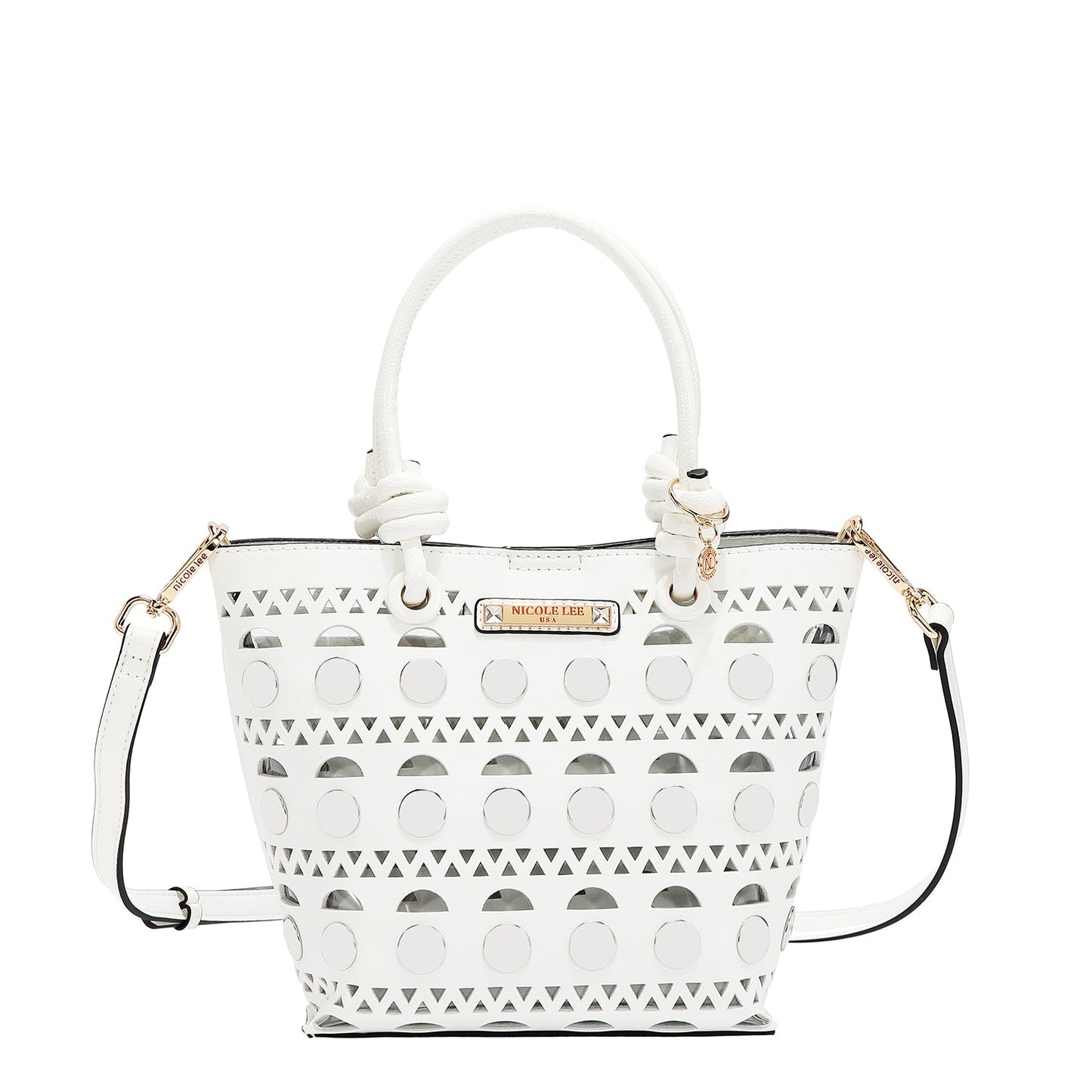 Bolso de Cubo con Remaches Plateados - Estilo y Versatilidad en Cada Ocasión
