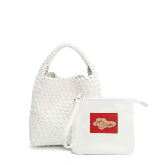 Bolsa Juni con Estuche: Estilo y Versatilidad en Blanco