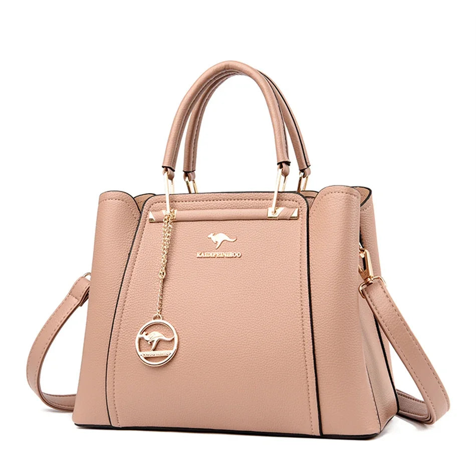 Bolso de Mujer Grande de Hombro en Piel Sintética con Bandolera
