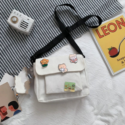 Sac à bandoulière Urban Canvas™ – Confort et Style pour toutes les occasions - Lune brodée