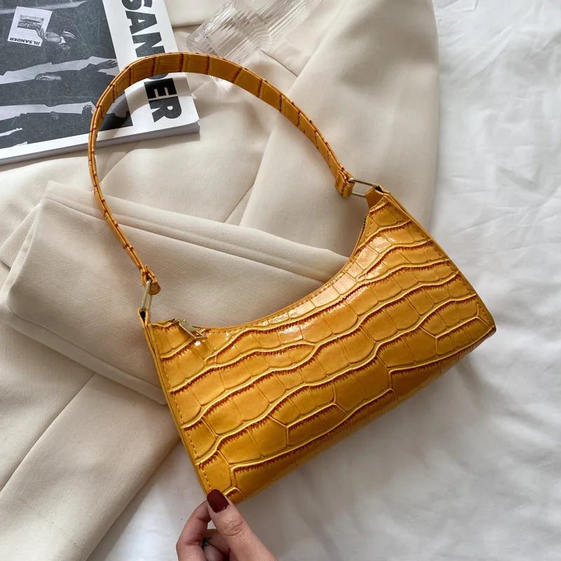Bolso Croco Elegance para Mujer en Cuero PU | Bolso de Hombro y Bandolera