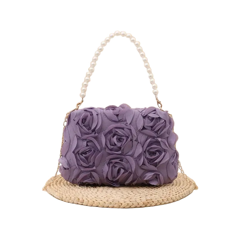 Bolso Bandolera Floral para Mujer – Bolso de Hombro Pequeño Elegante para Fiestas, Paseos y el Día a Día