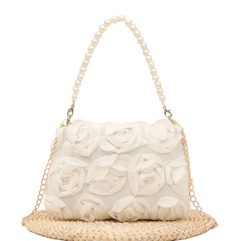 Bolso Bandolera Floral para Mujer – Bolso de Hombro Pequeño Elegante para Fiestas, Paseos y el Día a Día